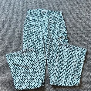 Patterned Green and blue Urban pants